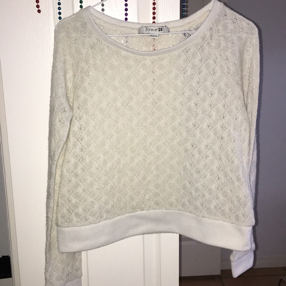 White Forever 21 Sweater Top